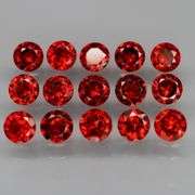 Outstanding 9.32ct diamond cut VS grade high fire Mozambique Garnet set