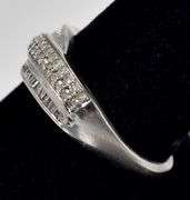 Diamond Band Ring in Sterling Silver