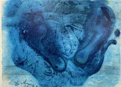 Highly Collectible and Rare Salvador Dali Original Lithograph from the 'Biblia Sacra' Suite