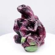 Massive! 370.20ct hand carved Ruby in Zoisite!