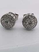 CERTIFIED 18K WHITE GOLD DIAMOND STUDS