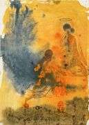 Highly Collectible and Rare Salvador Dali Original Lithograph from the 'Biblia Sacra' Suite