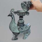 Mythical Phoenix Bronze-Style Incense Burner