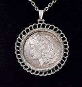 1889 Morgan Dollar Pendant Necklace