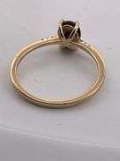 Certified 14k Yellow Gold Opal and Diamond Ring.