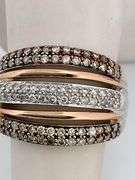CERTIFIED 14K WHITE AND ROSE GOLD DIAMOND BAND