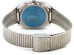 Ricoh day date quartz black dial square watch