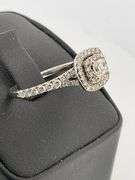 certified brand new NEIL LANE 14K WHITE GOLDnatural diamond engagement ring