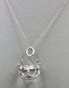 Tiffany & Co Crown charm necklace