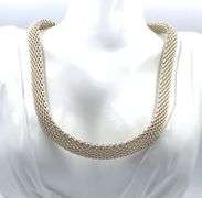 925 Sterling silver Tiffany & Co somerset mesh collar necklace