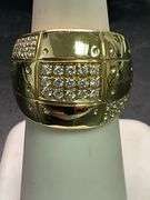 CERTIFIED 'salvini' 18K YELLOW GOLD DIAMOND BAND / RING