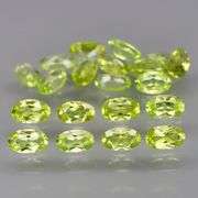 Oval cut! Untreated! Matched! 5.25ct Peridot set!