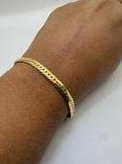18K Yellow Gold Italian Cuban Bracelet