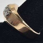 Charming 10K Yellow Gold Approx. 0.99CTw Diamond Men's Ring