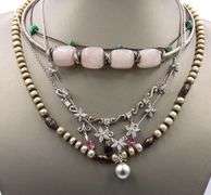 Group lot of 6 Vintage 925 sterling silver necklaces