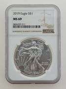 2019 American Silver Eagle, NGC MS69
