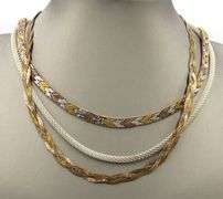 Group lot of 4 Vintage 925 sterling silver necklaces