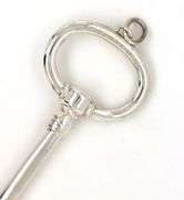 Tiffany & Co key pendant in 925 sterling silver