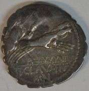 High grade Ti Claud Ti f Ap n Nero Roman Republic Denarius, 79BC