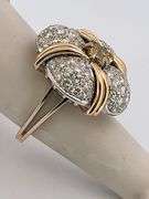 CERTIFIED 18K WHITE AND ROSE GOLD DIAMOND RING