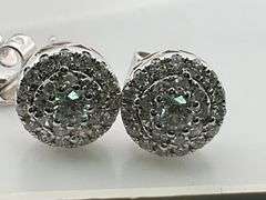 CERTIFIED 18K WHITE GOLD DIAMOND STUDS