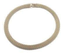 925 Sterling silver Tiffany & Co somerset mesh collar necklace