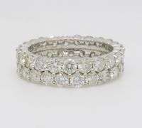 4.45CTW Two-Row Diamond Eternity Band