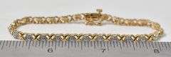 1/4CTTW Lab Diamond Bracelet in Vermeil Sterling Silver