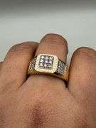 14K Yellow Gold Chocolate Diamonds of 1.20 ct