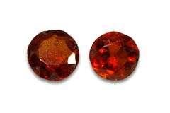 Bright Natural Hessonite Garnet - Lot of 2