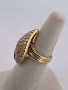 CERTIFIED BRAND NEW 14K YELLOW GOLD DIAMOND RING