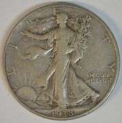 Solid XF 1938-D Walking Liberty Half Dollar. Key date
