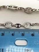 925 Sterling Silver Gucci Inspired Alternative Crystal Link Chain