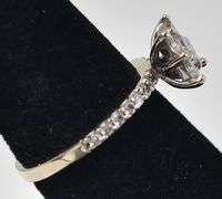 Sparkling 14K White Gold Approx. 0.55CTW Diamond Ring