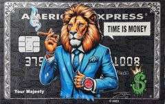 "the majesty" Extremely Collectible Jozza 'One of a kind' Mixed Media on Canvas very large