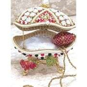 24k Faberge Egg Trinket and Necklace