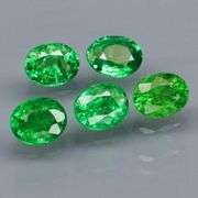 Rare collectors 1.83ct untreated chrome green Tsavorite set