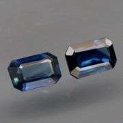 Heated only! 1.12ct navy blue pair of Australian Sapphires!