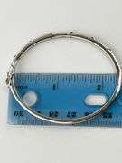 925 Sterling Silver Cubic Zirconia And Blue Stone By The Yard Bangle