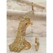 24k Gold Peacock Fabergé Swarovski Luxury Collector Piece