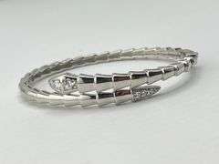 925 Sterling Silver Serpenti Style Snake Bangle