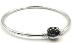 Pandora Celestial heart clasp bangle bracelet