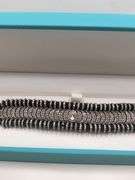 New! +10 ctw all natural diamond weaved on fabric bracelet