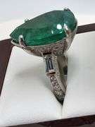 WOW! Breathtaking Zambia 19.7 ctw Emerald Ring