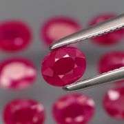 Collectors 2.64ct PIGEONS BLOOD Burmese Ruby set!!!