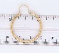 14kt Yellow Gold Tube Hoop Earrings
