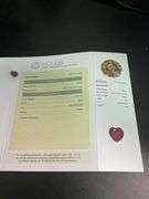 CERTIFIED NATURAL RUBY 2.61 CARAT HEART SHAPE.