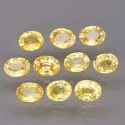 Full fire! 2.27ct top golden yellow Sapphire set