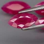 Fantastic 4.73ct set of MARQUISE CUT Burmese Rubies!