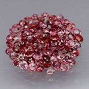 Untreated! Rare color! 3.96ct Imperial red Sapphire set!!!